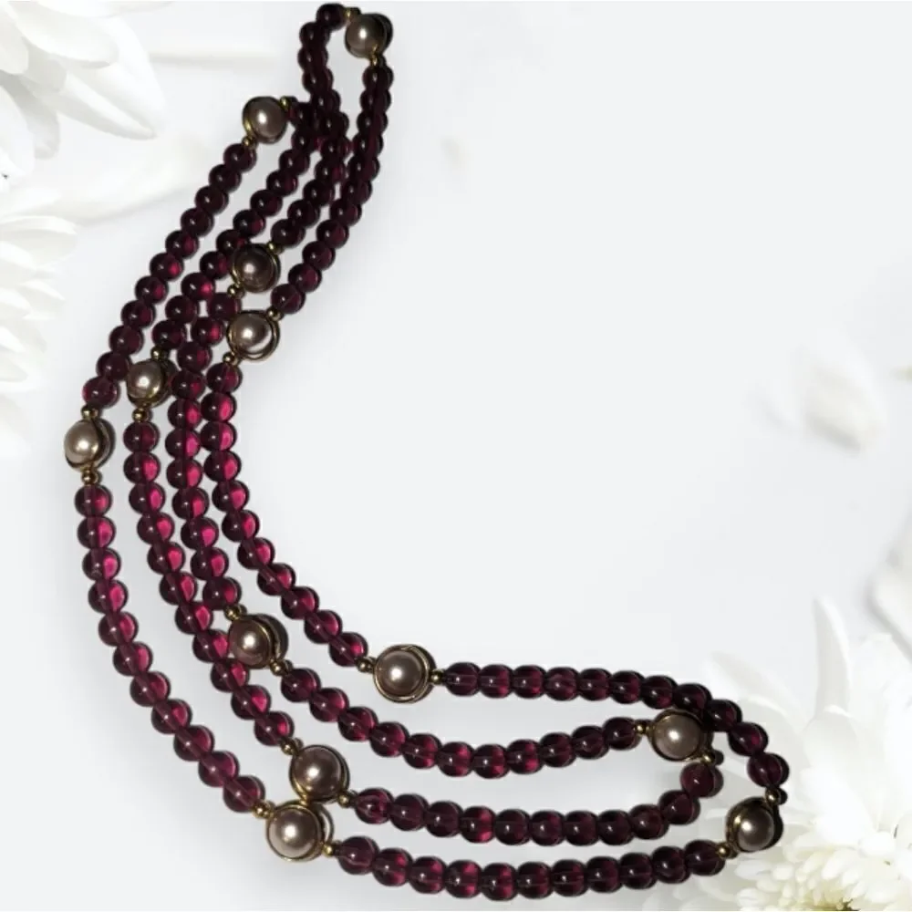 ‎Vintage 80s Avon beaded necklace - Picture 6 of 6